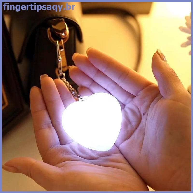 FINGE Touch Sensível Brilhante Coração Forma Luz LED Sensor Automático Bolsa Ativado Noturna ,