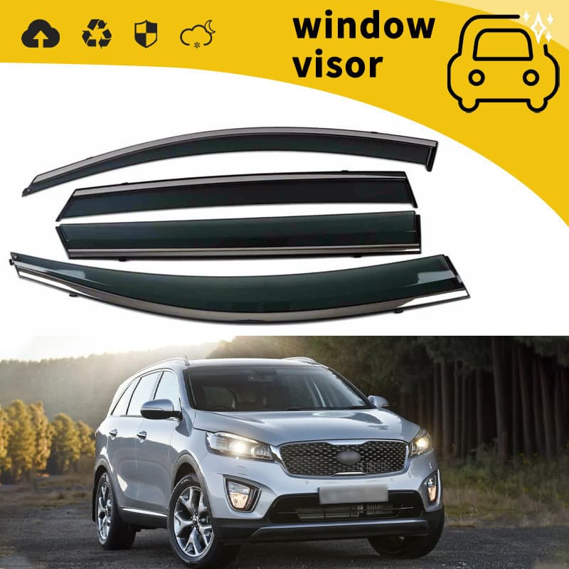 Adequado para 10-16 Kiaso Lanto bloco de chuva porta bloco de chuva janela chuva sobrancelha chuva defletor decoração mo