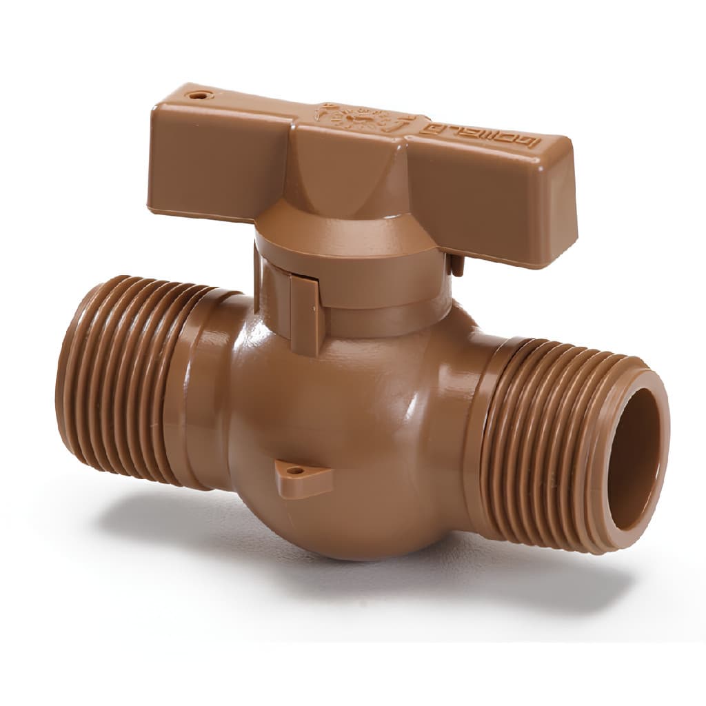 Registro Marrom Esfera Pvc Re-re C/manopla 3/4