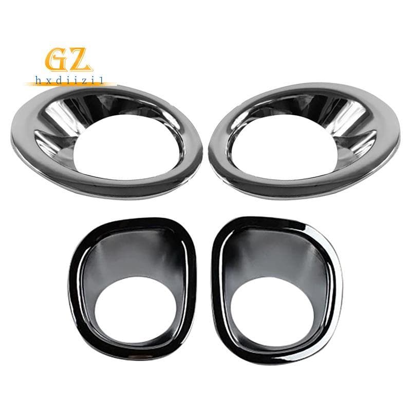 [gzhxdiizi1] ABS Dianteiro E Traseiro Luz De Nevoeiro Tampa Da Lâmpada Guarnição Moldagem Enfeite Protetor De Moldura Pa