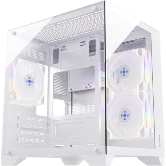 Gabinete Gamer Fortrek Clarity Branco Lateral Vidro [F002]