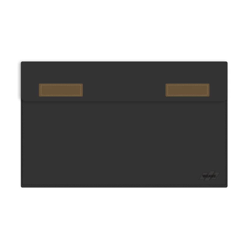 Bolsa Portátil Para Monitor WUAWE De 16.1 " , Capa De Couro PU Laptop Com De Viagem , Preta