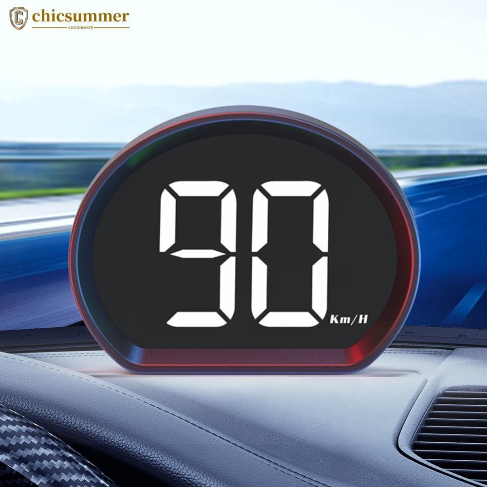 CHICSUMMER Velocímetro GPS Para Carro HUD Head Display Medidor De Velocidade Digital Com KMH MPH Dispaly Caminhão Motoci