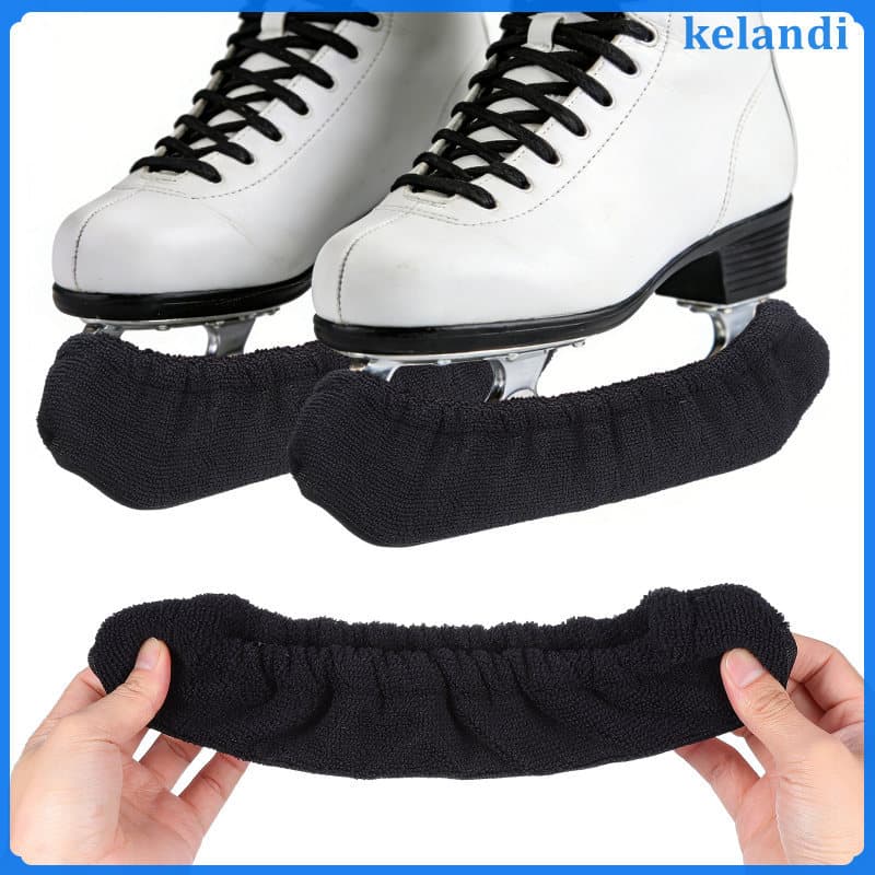 🧶 1Par Capa Protetora Para Lâminas De Patins Em Oxford E Veludo Preto Para Proteção