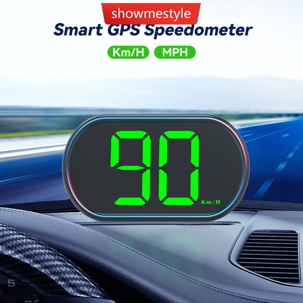 SMS Carro Digital GPS HUD Cabeça Display Velocímetro Medidor De Velocidade Para Caminhão Plug and Play Acessórios De Peç