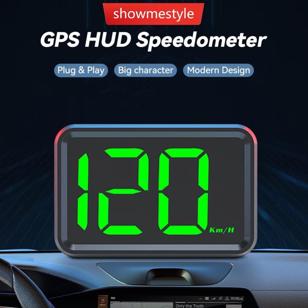 SMS Velocímetro De Carro HUD Head Display Digital GPS Medidor De Velocidade KMH MPH Dispaly Para Caminhão Motocicleta Pl