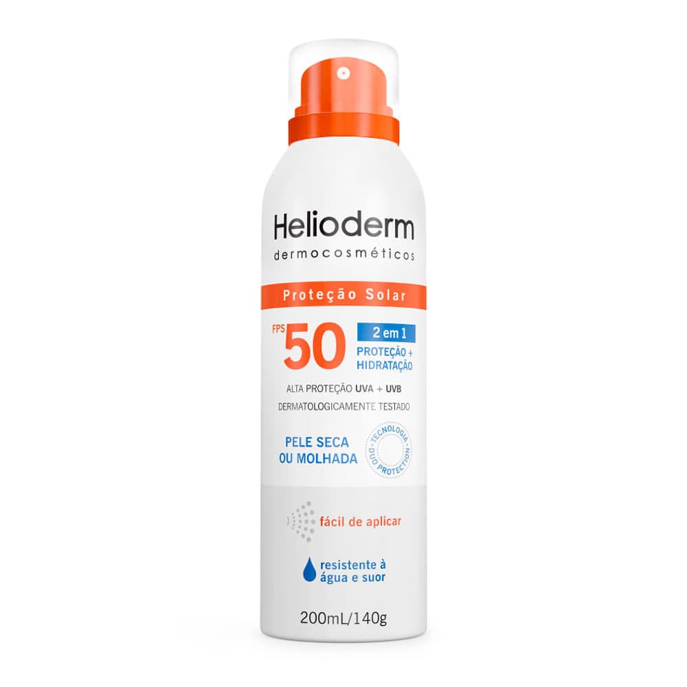 Protetor Solar Spray Helioderm Suncare FPS 50 200ml