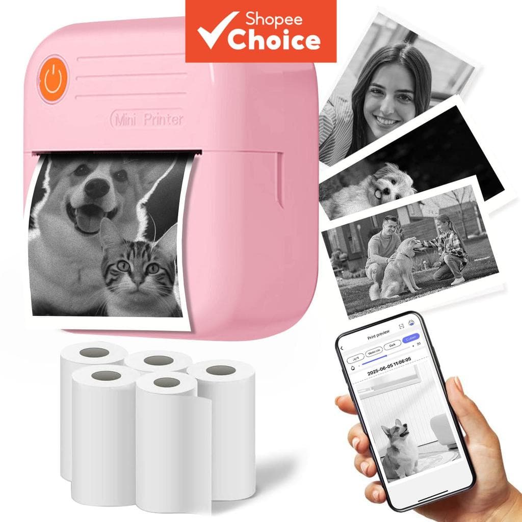 Impressora De Adesivos Sem Tinta , Mini Térmica Portátil Para Notas De Estudo , Fotos , Diários , Presente De Aniversári