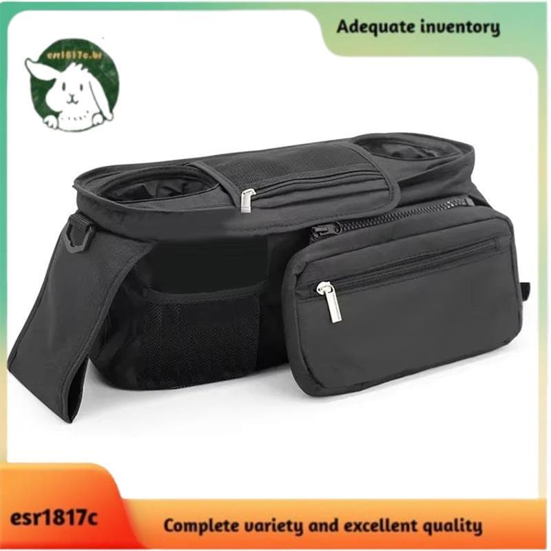 Organizador Universal Para Carrinho De Bebê Com Suporte Copo Isolado E Bolsa Ajustável Telefone
