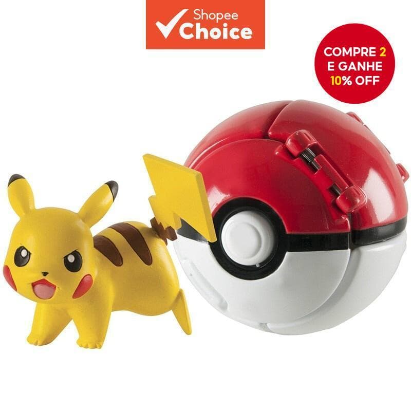 Bounce & Pop Pokémon Ball-Reviva Sua Aventura Com Brinquedo Pikachu