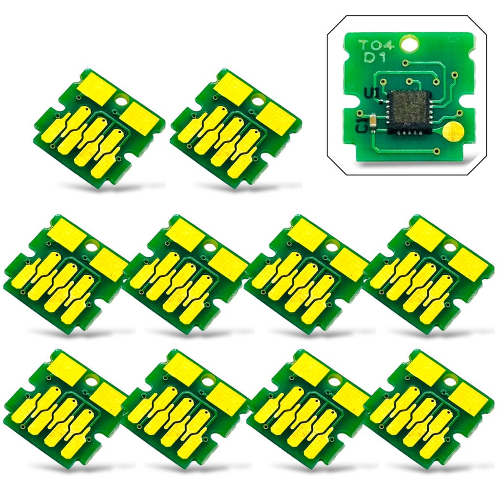 Kit 10 Chip Caixa Manutenção T04d1 L6171 L6270 L6490 L14150