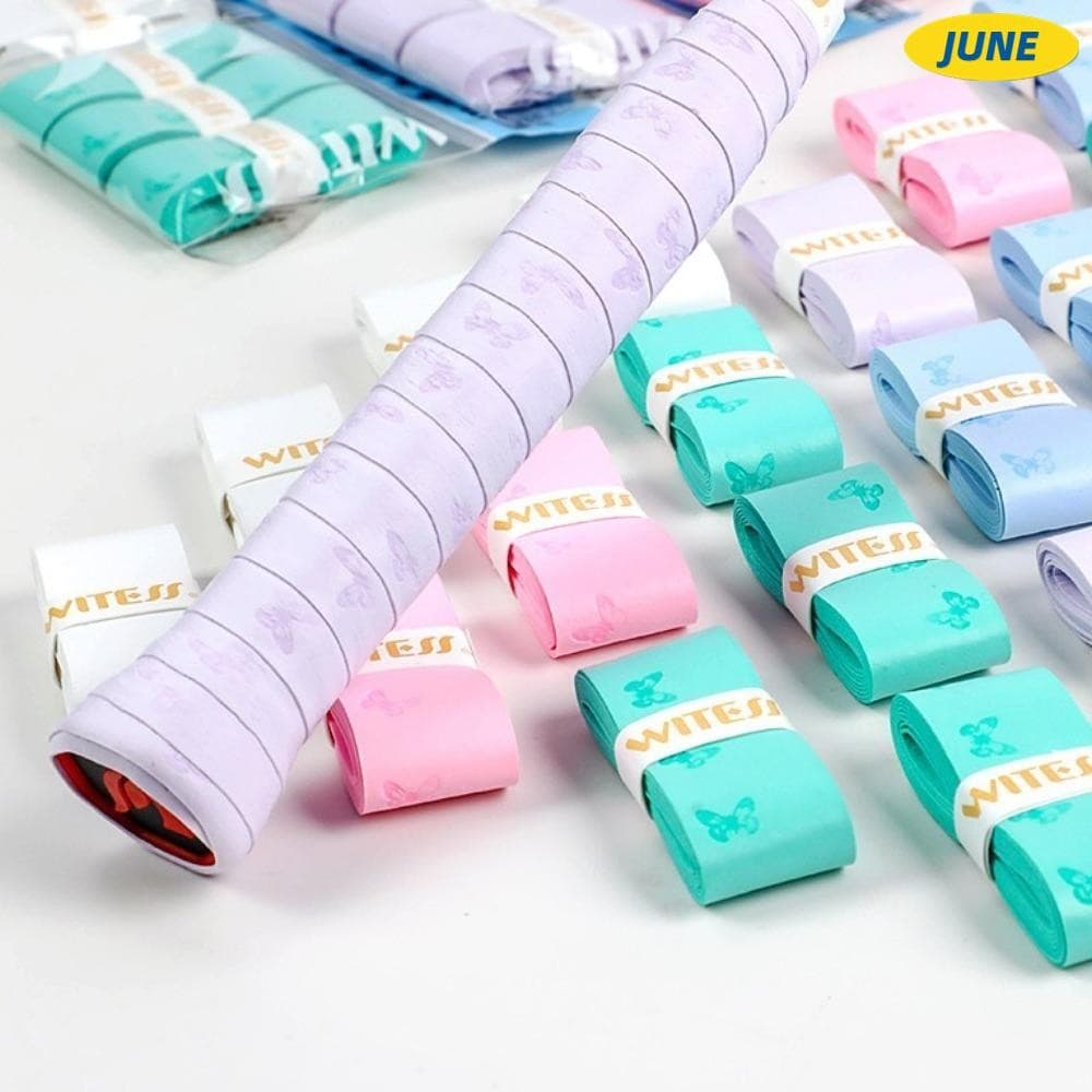 Junho 3 Pcs Overgrip Para Raquete De Badminton , De Tênis Antiderrapante De 1.1 M , Fita Resistente Ao Desgaste Vara De