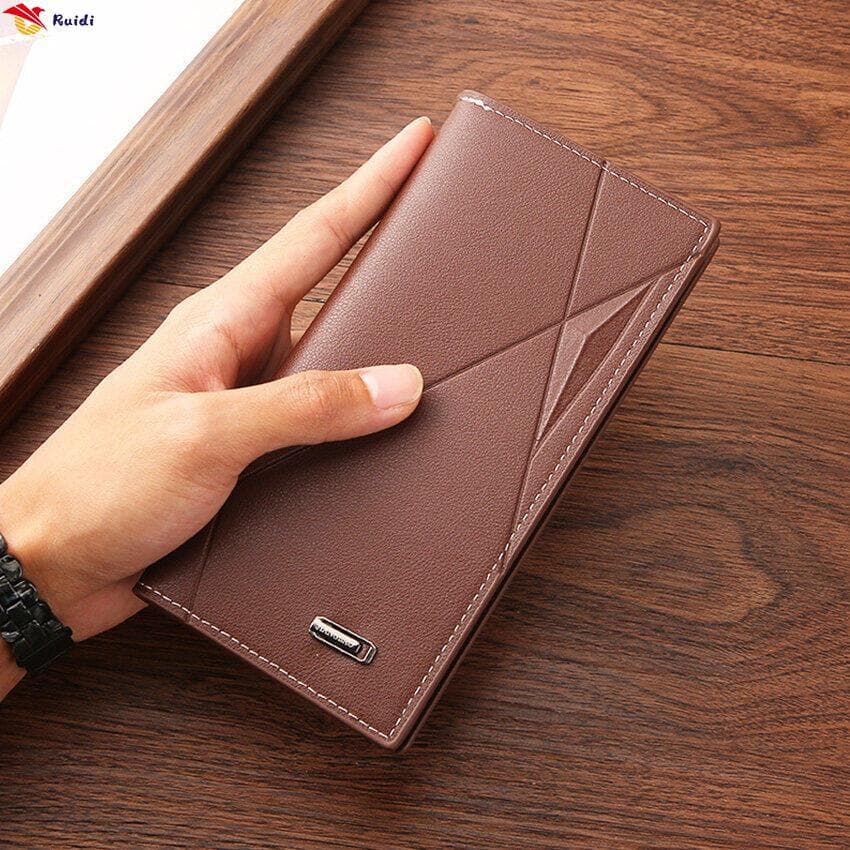 Carteira Longa Masculina MN-L846-De Couro De Alta Capacidade Para Homens