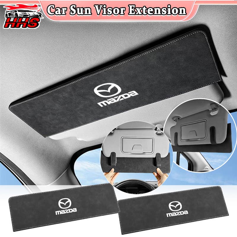 [Estoque Pronto] Extensor De Viseira Solar Para Carro Mazda Segurança De Alta Qualidade Anti Reflexo-Luz Uv Acessórios 3