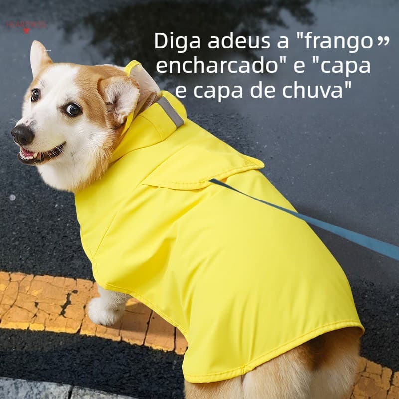 Roupas para cães Roupas para animais de estimação Capa de chuva para cães Capa de chuva impermeável para cães