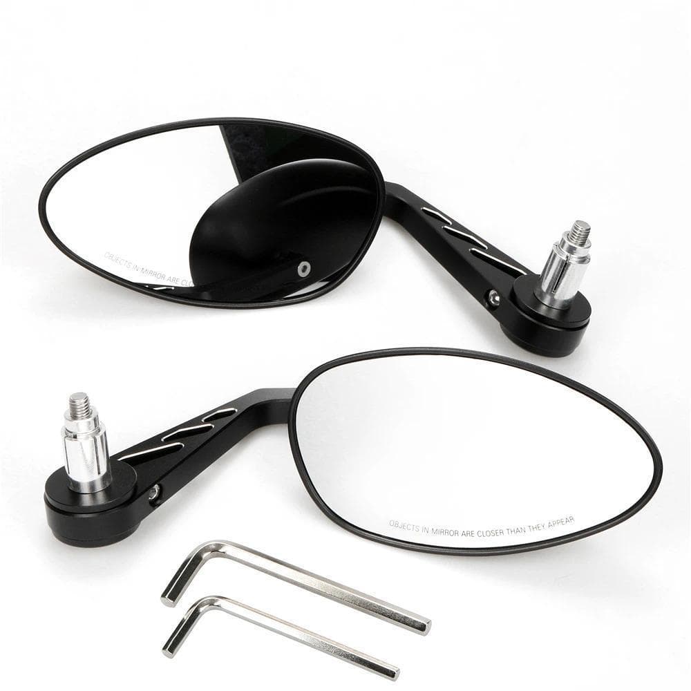 1 Par Motocicleta Retro Modificado Espelho Retrovisor CNC Alumínio Guiador Lateral Invertendo Universal Para Harley