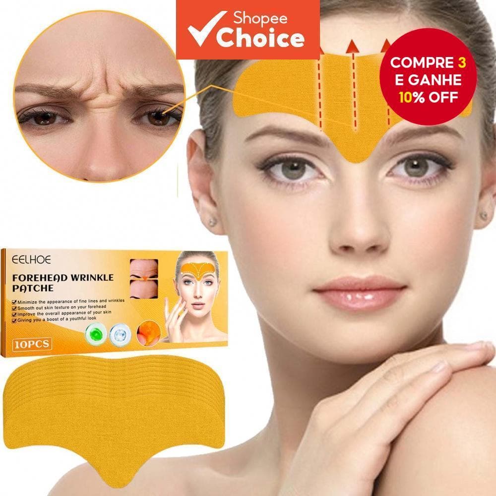 10 Pçs Remendos De Rugas Na Testa Gel Firmador Natural Anti-Levantamento Cuidados Com A Pele Facial