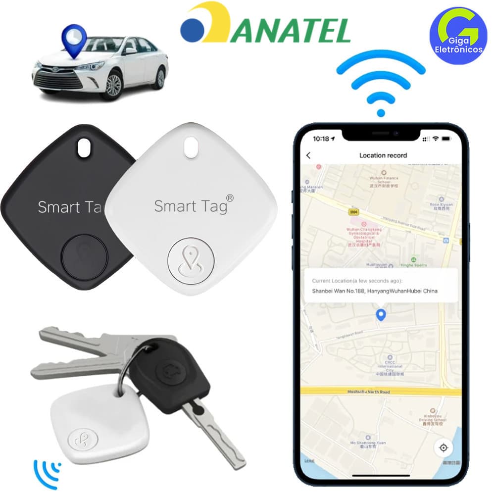 Rastreador MFI: GPS para mala pet criança carteira bicicleta, sem limite de distância, compatível com AirTag