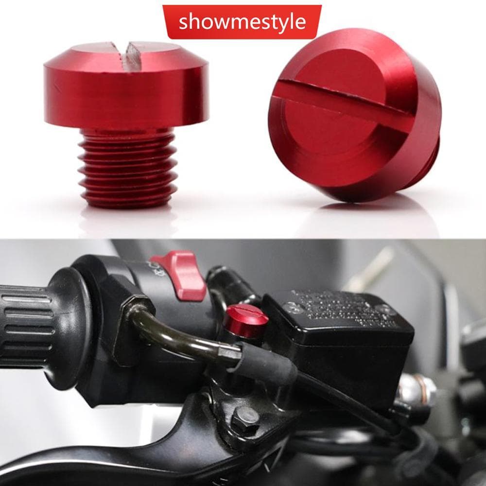 SMS 2 Pçs Motocicleta M10 CNC Alumínio M8 Espelho Retrovisor Buraco Plugues Parafusos Anti-Ferrugem Titular G4W5