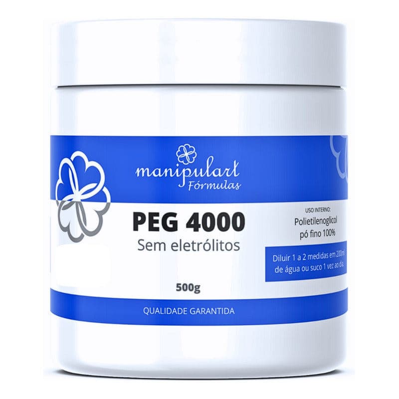 Peg 4000 Polietilenoglicol Puro 500g Original Sem Eletrólito Sem Sabor