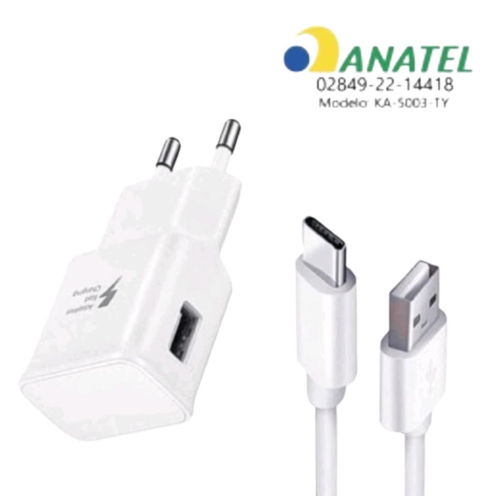 Carregador TIPO C Turbo Fast Charge para Galaxy s20 A21S S22 s10 s8 s9 A50 a51 A52 A30 a31 A32 A50 A51 A70 a71 A71
