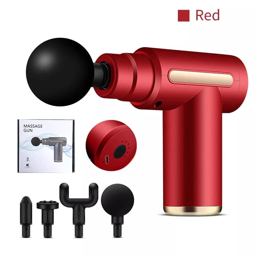 Pistola de massagem portátil para massageador muscular elétrico profissional