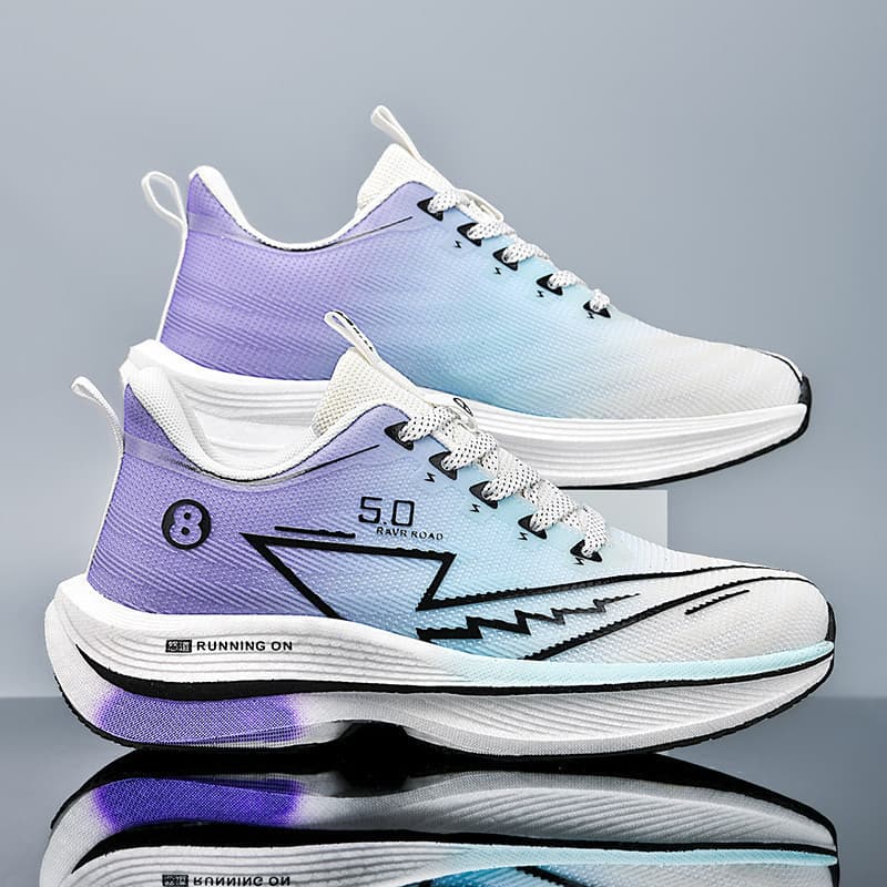 Novos Tênis De Corrida Profissional Fibra Carbono Respirável Sapatos Esportivos Para Homens E Mulheres Estudantes