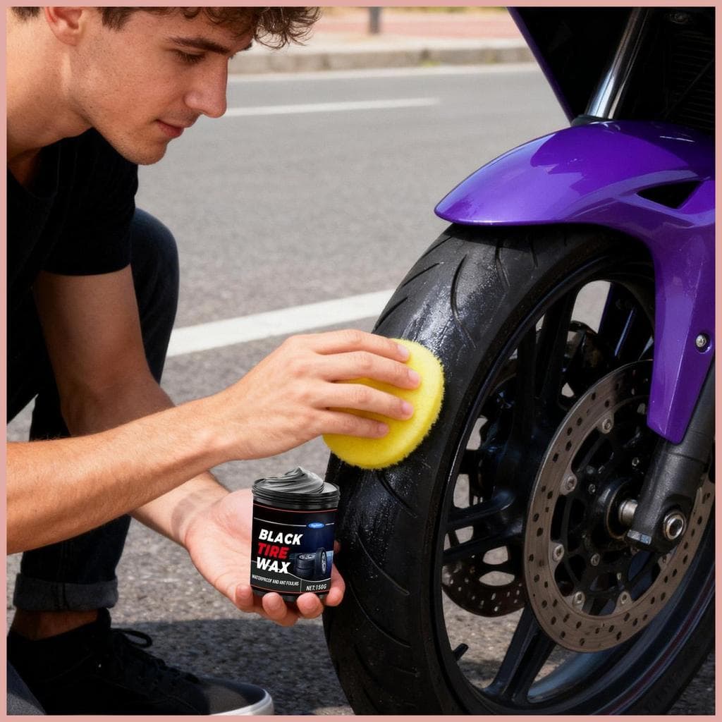 Cera De Pneu Preta , Remodelação De Pneus Automotivos , Pasta De Manutenção De Carro Para Motoristas Mecânicos , Detalhe