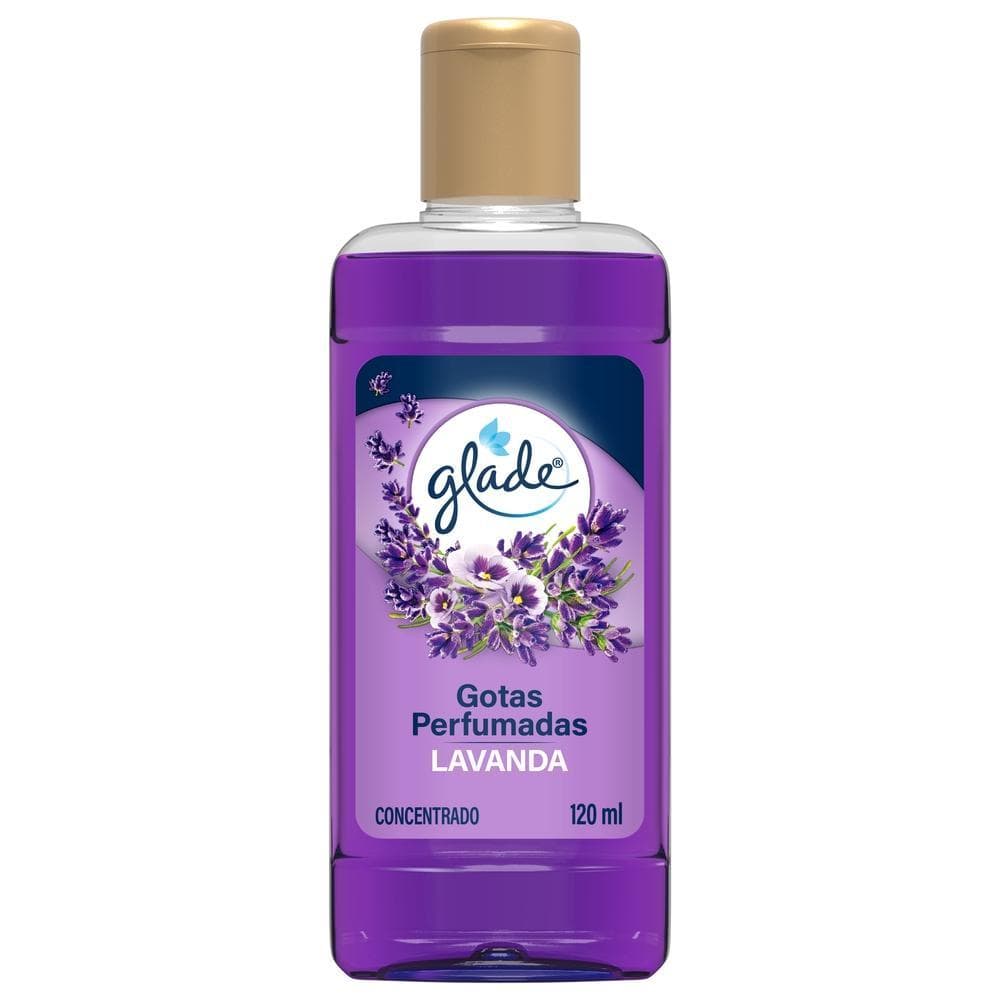 Odorizador de Ambiente Glade Gotas Perfumadas Lavanda Frasco 120ml