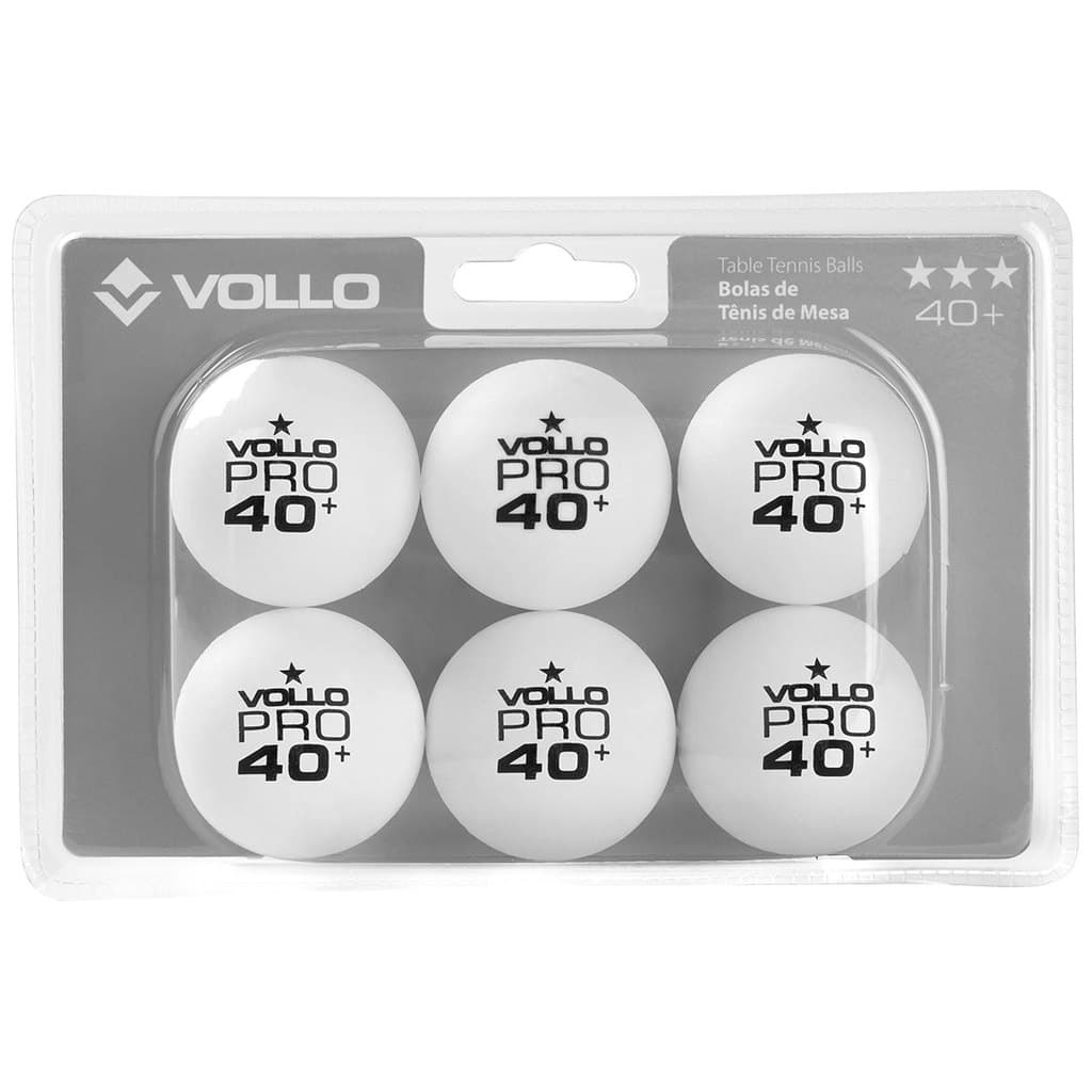 Kit 6 Bolas Tênis de Mesa 3 Estrelas Vollo Original