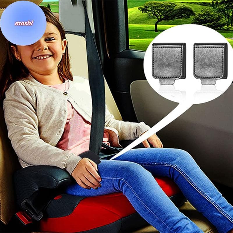 MOSHI Ajustador De Cinto De Segurança Do Carro Bla Couro Plutônio Limitador Clipe Fixo Anti-Estrangulamento Ne Barriga A