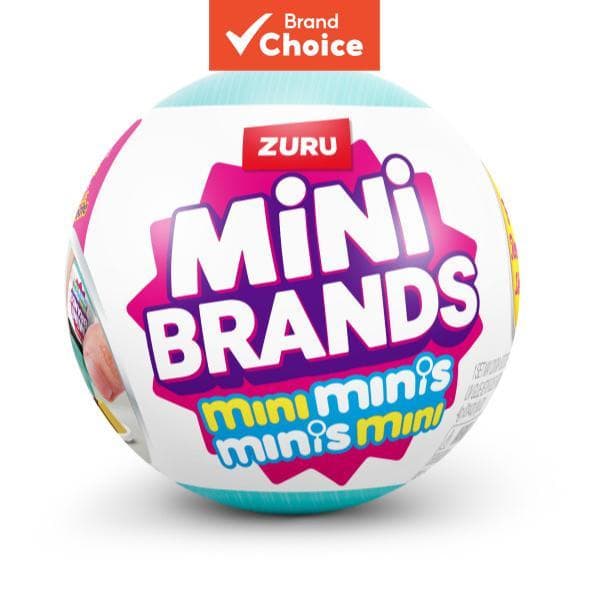 ZURU Mini Marcas Série 1 Cápsula Pacote 1 3 Minis Licenciados Genéricos Brinquedo Mistério Colecionável