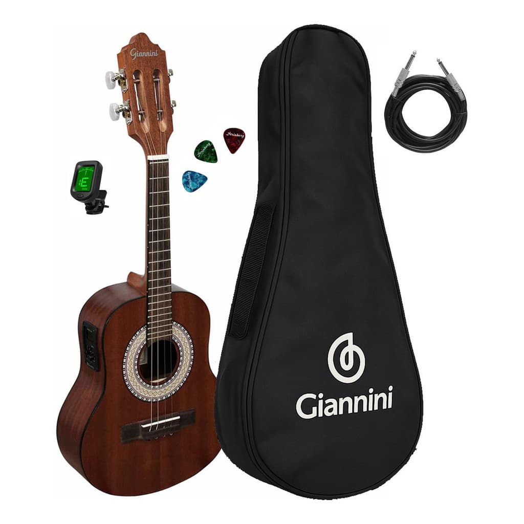 Cavaquinho Eletroacústico Giannini Cs-34 Com Bag + Afinador 