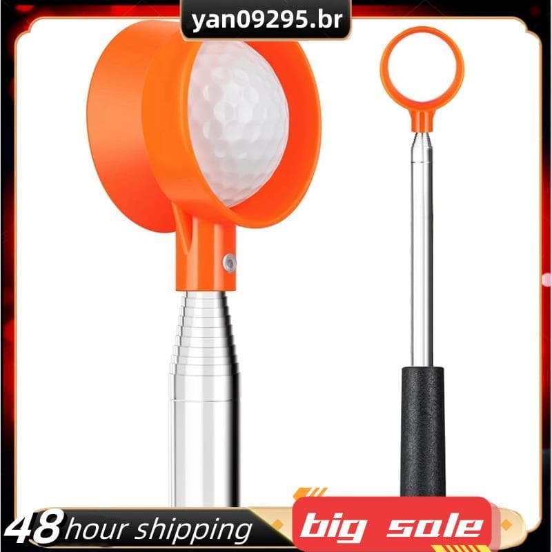 Recuperador Profissional De Bola De Golfe De Aço Inoxidável De 12 Pés , Telescópico Para Design De Água