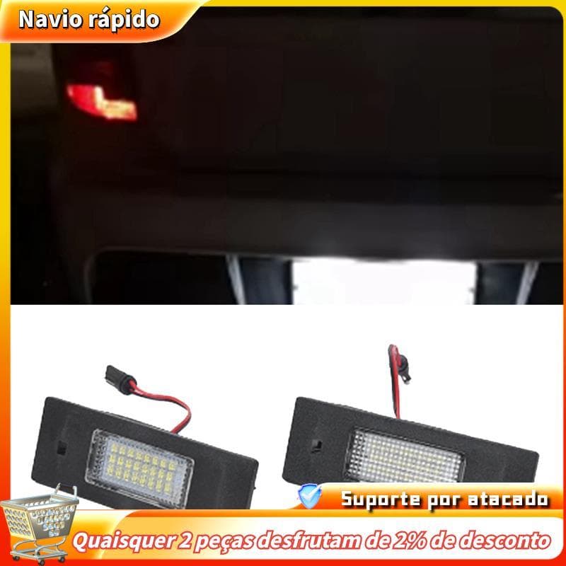 Lâmpada Traseira Da Matrícula Do Carro 63267193294 63267165735 Conjunto De Luz De Placa LED Para Bmw Série 1 E81 E87 Z4