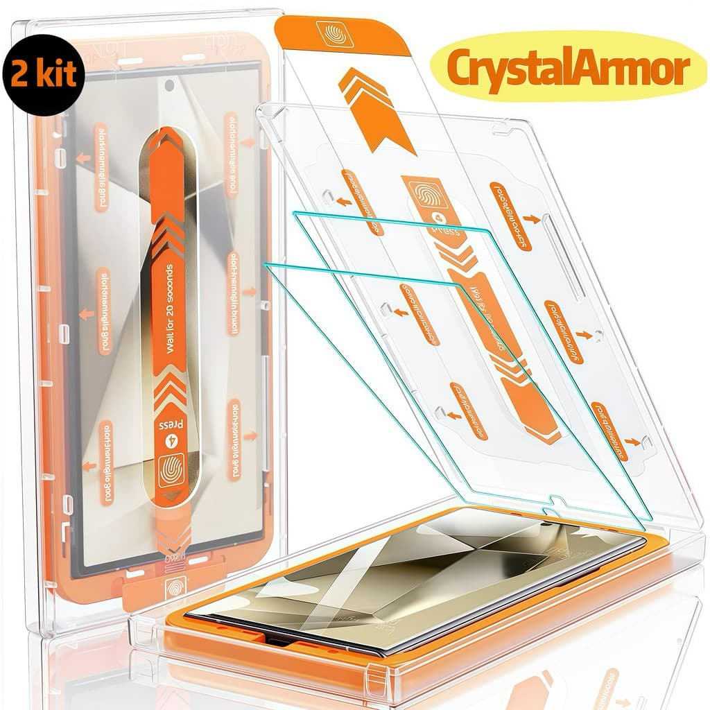 CrystalArmor 2 Pcs Vidro Temperado Para Samsung Galaxy S26Ultra/S26/S25/S24/S23/S22/Plus/ Ultra 4G 5G HD Película Prote