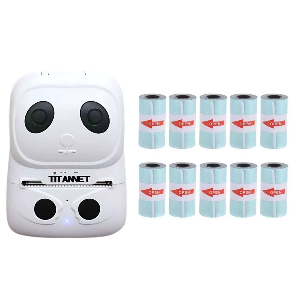 Impressora De Etiquetas Bluetooth Com 20 Bobinas Etiquetas