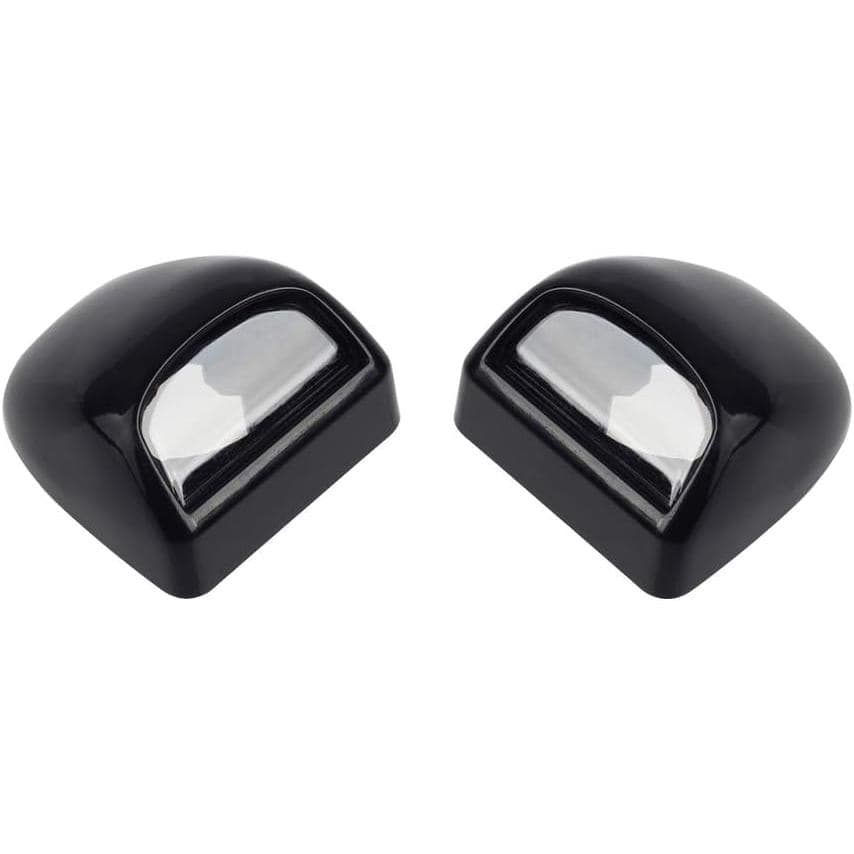 Luzes de Placa de Licença HERCOO com Lente e Carcaça Preta, Compatíveis com Silverado, Sierra, Avalanche, Suburban, Esca