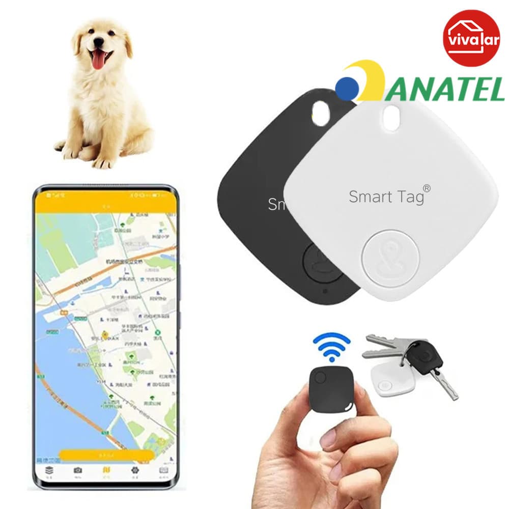 Rastreador AirTag MFI: GPS sem limite de distância, para mala pet veículo bolsa chaves