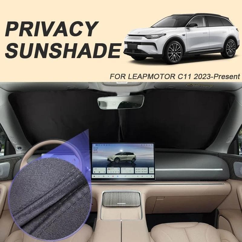 Carro Preto Janela Privacidade Pára-Sol Para LEAPMOTOR C11 2023-Presente Auto Anti-UV Isolamento Térmico Proteger Capa A