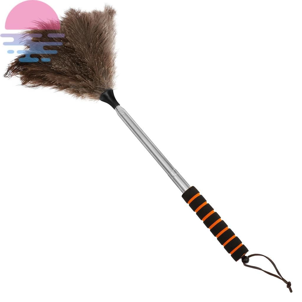 Espanador De Penas De Avestruz Leve , Com Alça Ergonômica , Ferramenta Prática Para Pó Extensível SHOPSKC4431