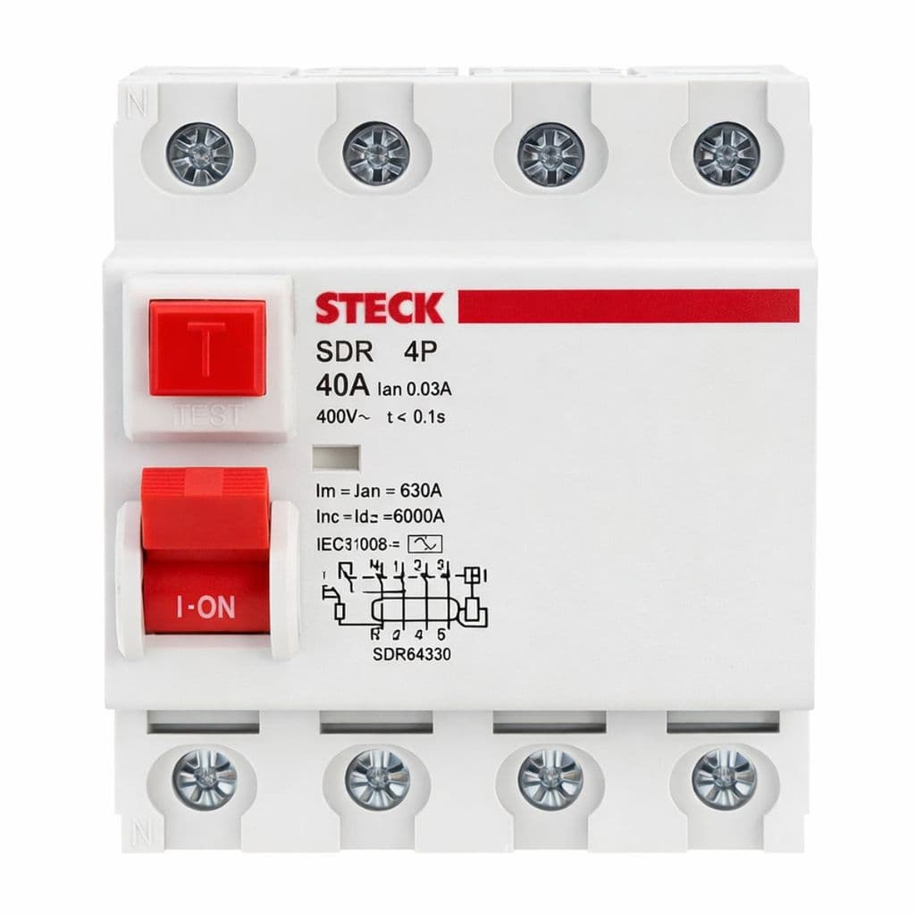 Disjuntor Diferencial DR 40A 30mA 4P Steck