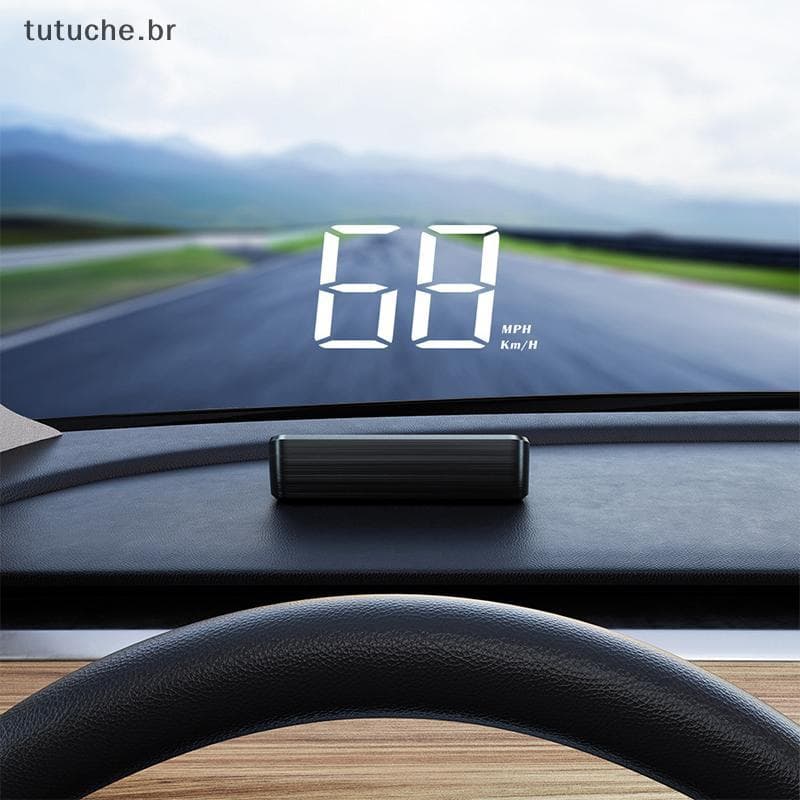 TU Velocímetro Do Carro HUD GPS Head Up Display Medidor De Velocidade Digital Pára-Brisa Projetor Para Veículos Tru Auto