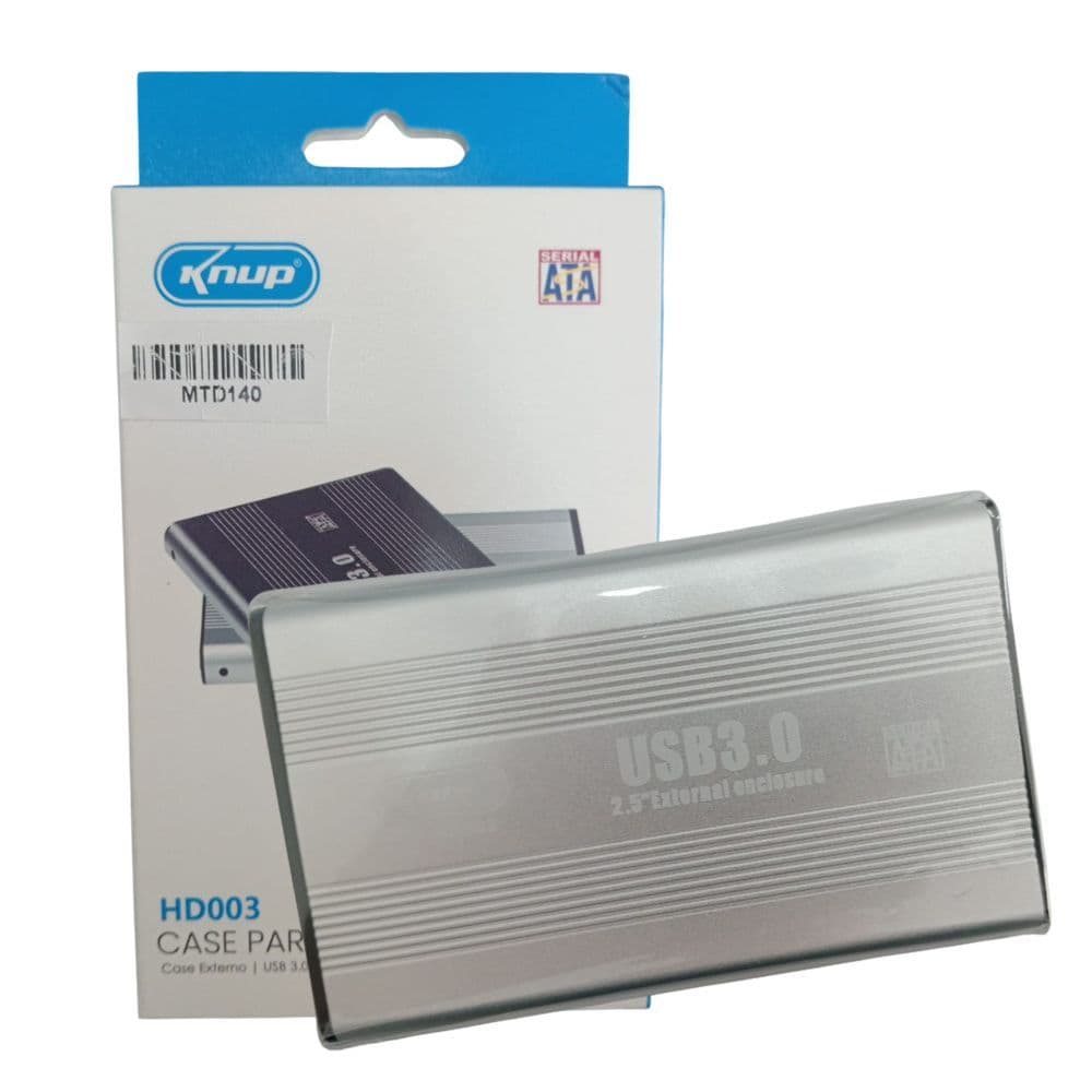 Case Externo USB 3.0 para HD/SSD 2.5" em Metal – Alta Velocidade e Resistência