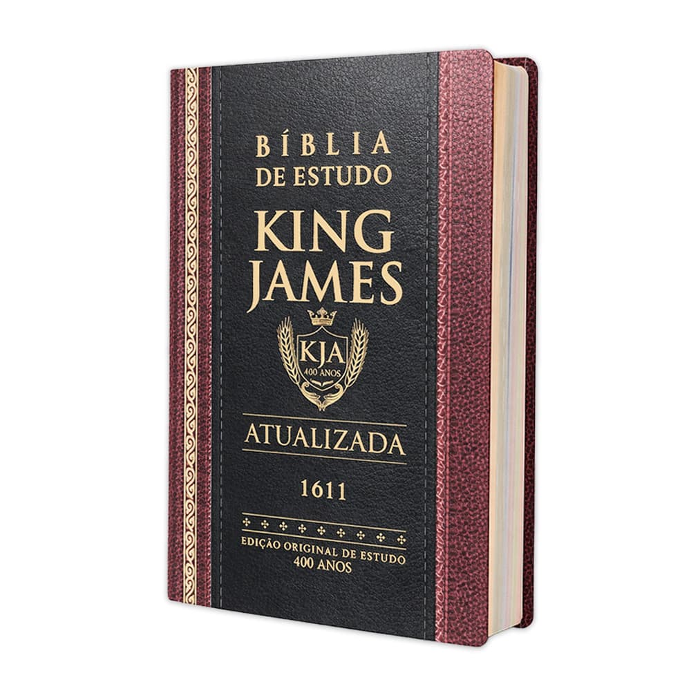 Bíblia de Estudo King James Letra Gigante Atualizada  Full Color Capa Dura
