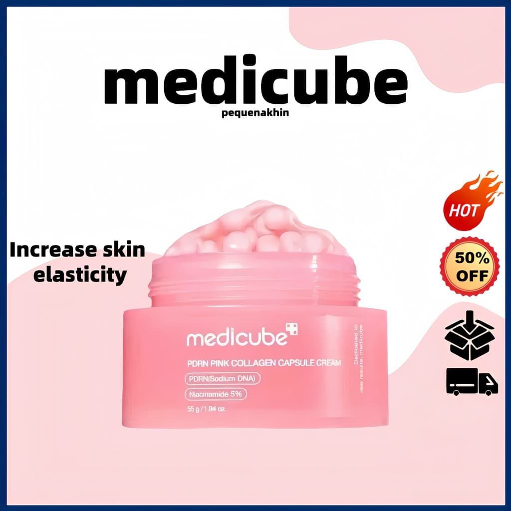 4.4 Creme Facial De Colágeno Rosa Medicabepdrn 55g/Iluminador Manchas/Clareamento/Antienvelhecimento/Hidratante