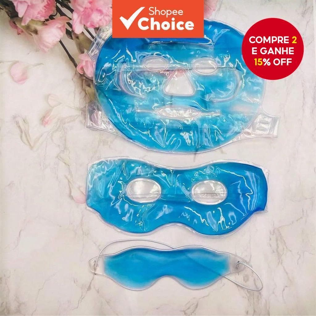 1 Máscara de Gel de Gelo, Máscara de Olhos Quentes e Frias, Saco de Gelo, Aliviar a Fadiga dos Olhos