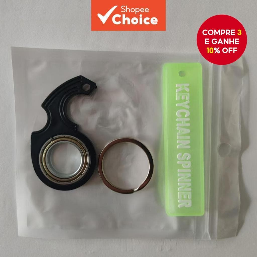 Chaveiro Decorativo Abanar A Mão Anti-Ansiedade Acessórios Infantis com Giroscópio