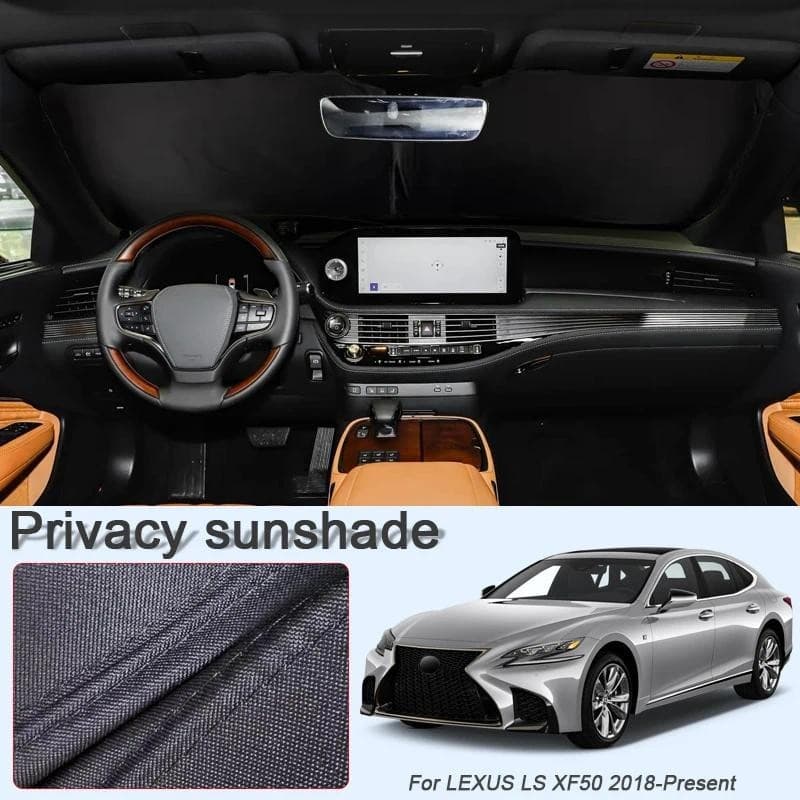 Carro Preto Janela Privacidade Pára-Sol Para LEXUS LS XF50 2018-Presente Auto Anti-UV Isolamento Térmico Proteger Capa A