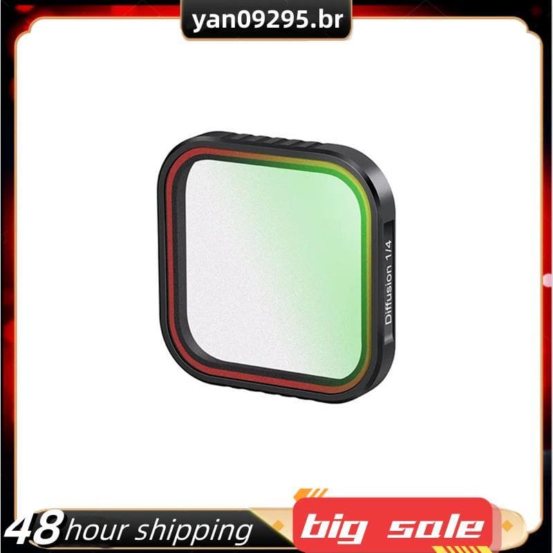 Para Pro 2 Compatível 1/4 " Filtro De Difusão De Névoa Preta-Visuais Aprimorados HD Vidro Óptico Acessório De Lente De C